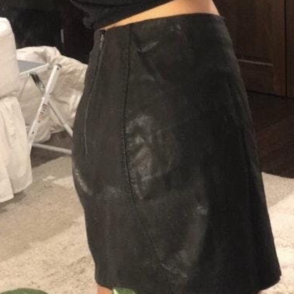 Black Urban Outfitters Leather Skirt - Picture 3 of 4